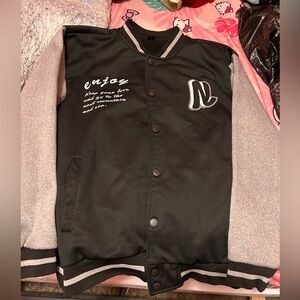 SHEIN letterman jacket. Black and grey. Size medium men’s